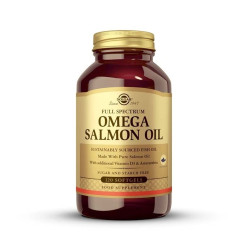 Aceite de Salmón Full Spectrum Omega 3, 5, 6, 7 y 9 120 cápsulas blandas Solgar