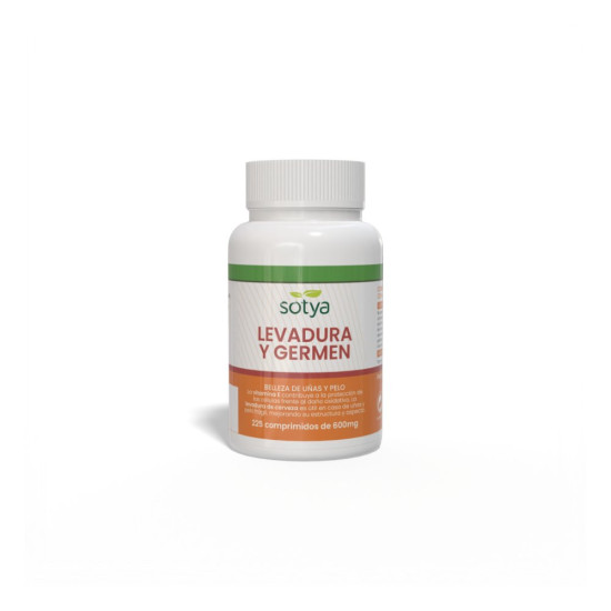 Brewer's Yeast and Wheat Germ with Vitamin E 600 mg 225 tablets Sotya
