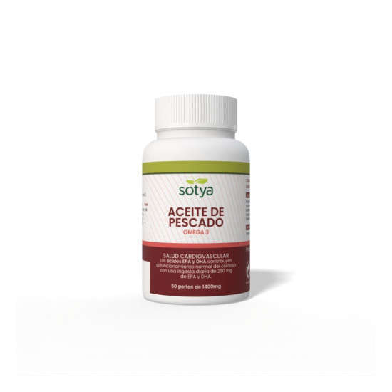 Aceite de Pescado Omega-3 EPA y DHA 50 perlas de 1400 mg Sotya