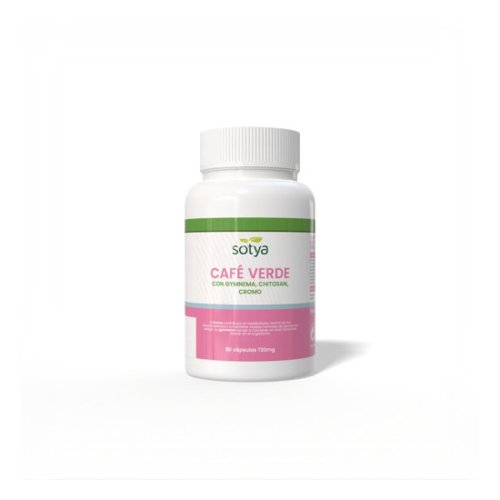 Café Verde con Gymnema, Chitosan y Cromo 90 cápsulas Sotya