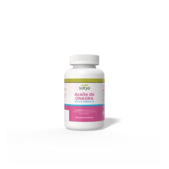 Aceite de Onagra 10% GLA 200 perlas de 1405 mg Sotya