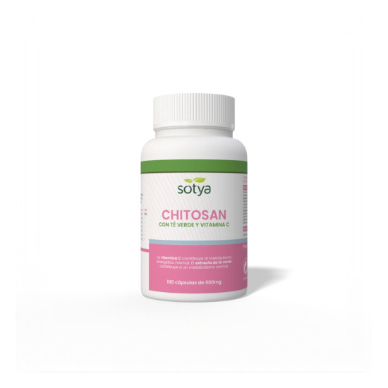 Quitosà amb Te Verd i Vitamina C 100 càpsules de 600 mg Sotya
