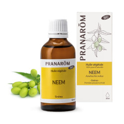 Organic Virgin Neem Oil for Skin and Hair 50 ml Pranarom
