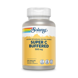 Super Vitamina C Buffered 500 mg Alliberament en Dues Fases 100 càpsules vegetals Solaray