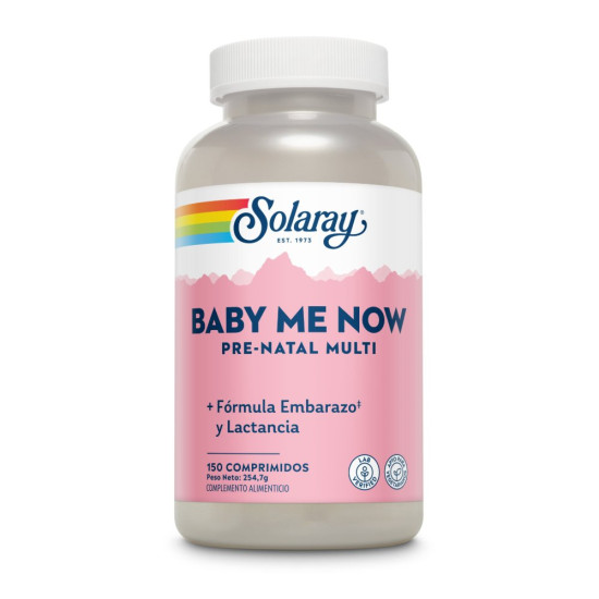 Baby Me Now Multivitamines Prénatales à l'Acide Folique 150 comprimés Solaray