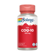 Coenzyme Q10 Pure CoQ10 100 mg à l'Aubépine 30 gélules Solaray