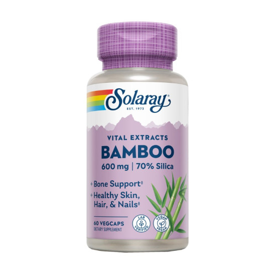 Bamboo Organic Silica 600 mg 60 vegetable capsules Solaray