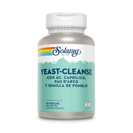 Yeast Cleanse Caprylic Acid, Garlic and Oregano 90 vegetable capsules Solaray