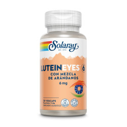 Lutéine Lutein Eyes 6 mg aux Épinards et Myrtille 30 gélules végétales Solaray