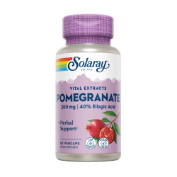 Pomegranate Extract 200 mg with 40% Ellagic Acid 60 vegetable capsules Solaray