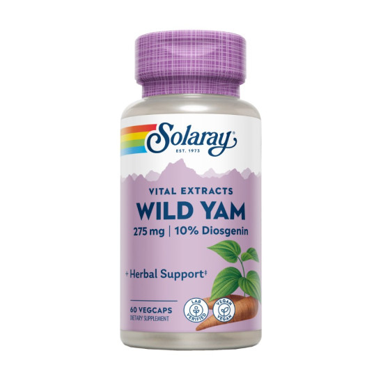 Wild Yam Ñame Silvestre 275 mg 60 cápsulas vegetales Solaray