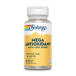 Mega Antioxidante con Very Berry Vitaminas C y E, Selenio y Zinc 60 cápsulas Solaray