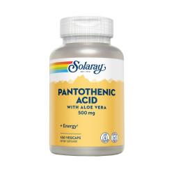 Ácido Pantoténico Vitamina B5 500 mg 100 cápsulas vegetales Solaray