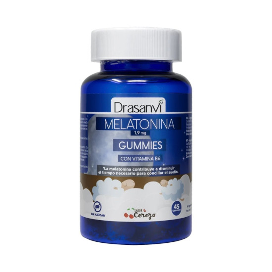 Melatonin 1.9 mg with Vitamin B6 Cherry Flavour 45 gummies Drasanvi