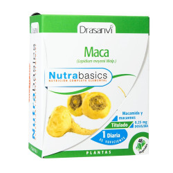 Maca Extrait Sec 500 mg 48 gélules Nutrabasics Drasanvi