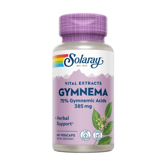 Gymnema sylvestre 385 mg 60 cápsulas vegetales Solaray