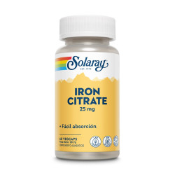 Iron Citrate 25 mg 60 vegetable capsules Solaray