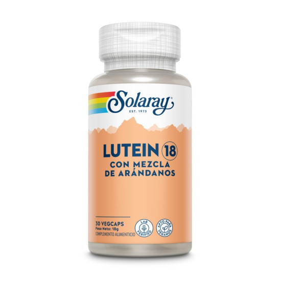 Eyes Luteína 18 mg con Zeaxantina 30 cápsulas vegetales Solaray