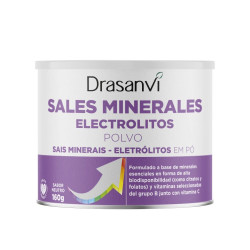 Sals Minerals Electròlits en Pols amb Magnesi, Calci, Potassi i Vitamines 160 g Drasanvi