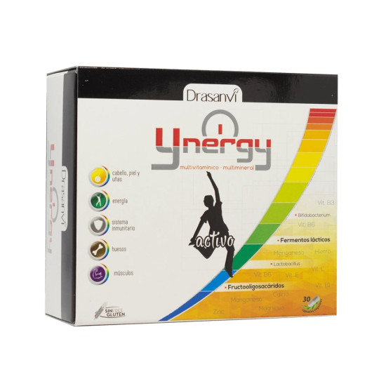Ynergy Activo Multivitamin with Minerals and Lactic Ferments 36 capsules Drasanvi