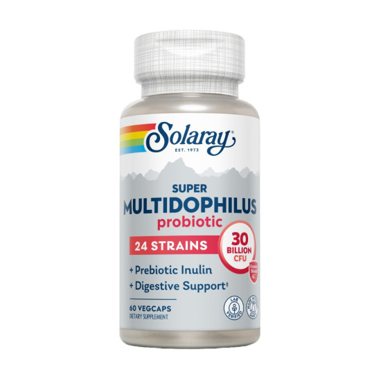 Super Multidophilus 24 Probiòtics 24 Soques amb Inulina 60 càpsules Solaray