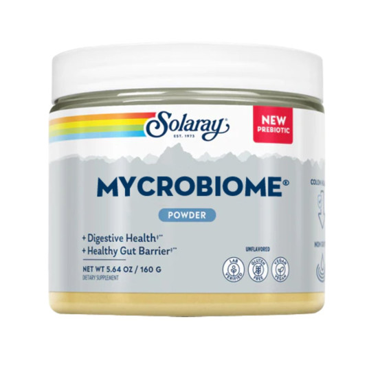 Mycrobiome Fibras Dietéticas con Almidón Resistente, Baobab y Hongos 160 g Solaray