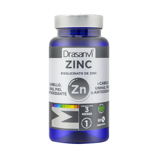 Mineral Bisglicinato de Zinc 20 mg 90 comprimidos Drasanvi