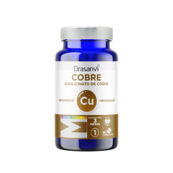 Mineral Bisglycinate de Cuivre 2,5 mg avec Vitamine B3 90 comprimés Drasanvi