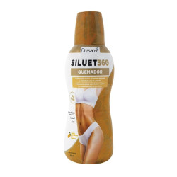 Siluet 360º Cremador L-Carnitina, Guaranà i Coenzim Q10 gust Mandarina 600 ml Drasanvi
