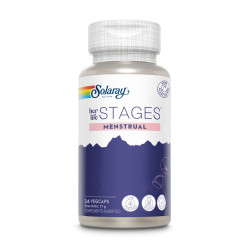 Menstrual Stages avec Gattilier, Gingembre et Safran 24 gélules végétales Solaray