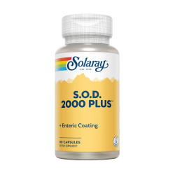 S.O.D. 2000 Plus Superóxido Dismutasa con Catalasa 400 mg 100 cápsulas vegetales Solaray
