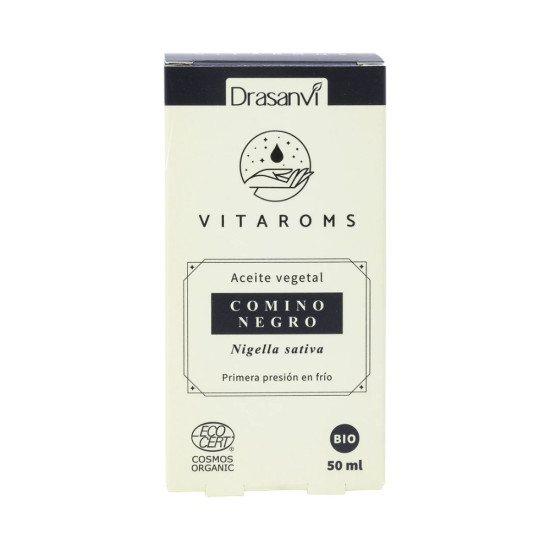 Aceite Vegetal de Comino Negro (Nigella sativa) Bio Cosmos Organic 50 ml Vitaroms Drasanvi