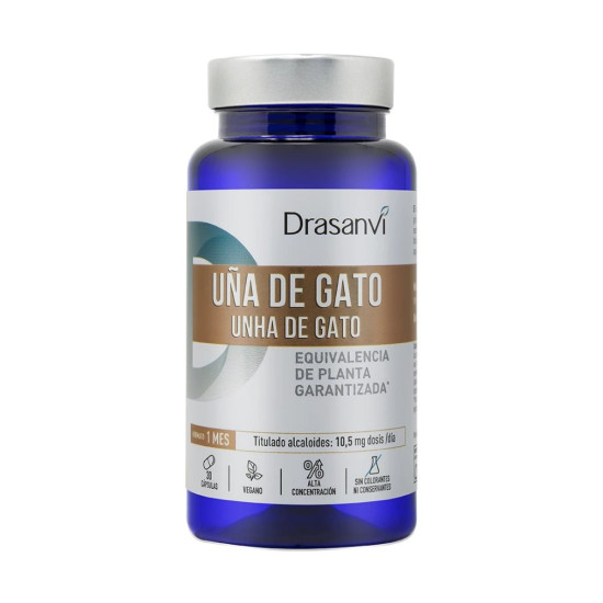 Uña de Gato Extracto 3% Alcaloides 30 cápsulas Nutrabasics Drasanvi