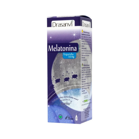 Mélatonine 1,9 mg en Gouttes à la Vitamine B6 Goût Citron 50 ml Drasanvi