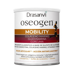 Oseogen Mobility Marine Collagen, Glucosamine, Chondroitin and Turmeric Orange Flavour 300 g Drasanvi