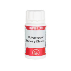 Holomega Gencives et Dents au Calcium, Magnésium, Vitamine C et Coenzyme Q10 50 gélules Equisalud