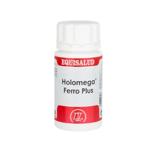 Holomega Ferro Plus Iron Bisglycinate with Vitamins B, C and Spinach 50 capsules Equisalud