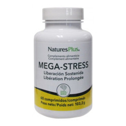Mega Stress Rodiola, Vitaminas B y Minerales 60 comprimidos Nature's Plus