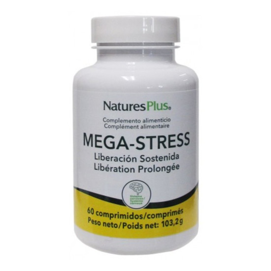Mega Stress Rhodiola, Vitamines B et Minéraux 60 comprimés Nature's Plus