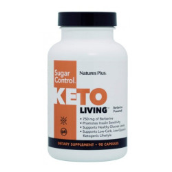 Keto Living Sugar Control Berbérine et Chrome 90 gélules Nature's Plus