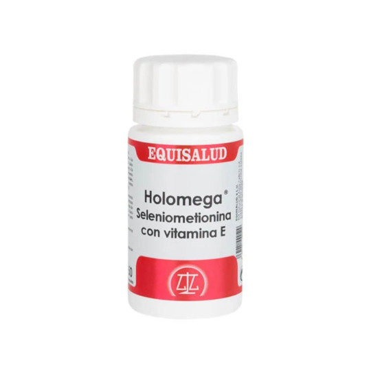 Holomega Selenium L-Selenomethionine 200 µg with Vitamin E 50 capsules Equisalud