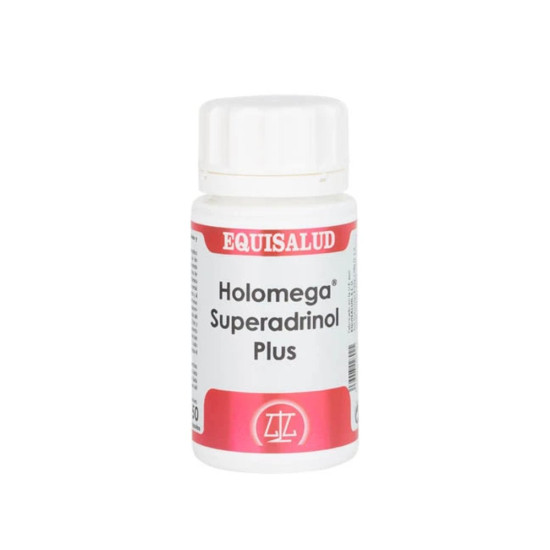 Holomega Superadrinol Plus with Rhodiola, Ashwagandha and Eleuthero 50 capsules Equisalud