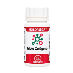Holomega Triple Collagène Marin, Bovin et Membrane d'Œuf à la Vitamine C 50 gélules Equisalud
