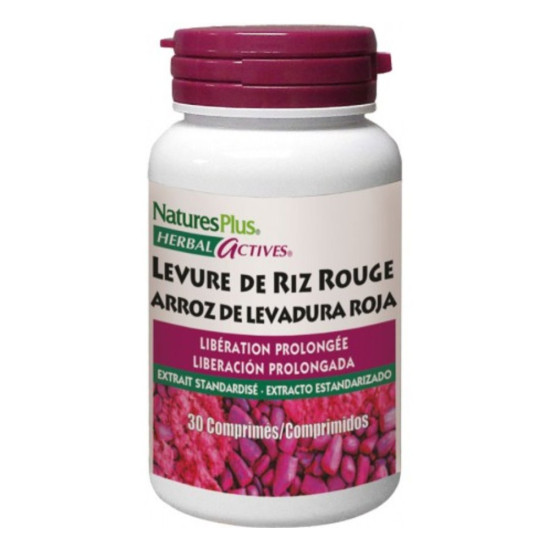Levadura Roja de Arroz Red Yeast Rice 600 mg Liberación Sostenida 30 comprimidos Nature's Plus
