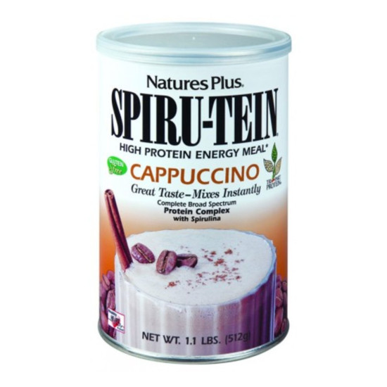 Spiru-tein Shake de Protéines Végétales à la Spiruline goût Cappuccino 512 g Nature's Plus