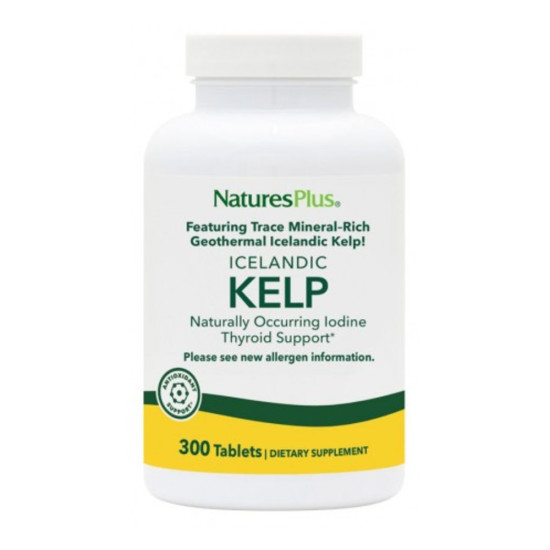 Kelp Iode Naturel d'Algues 150 mcg 300 comprimés Nature's Plus