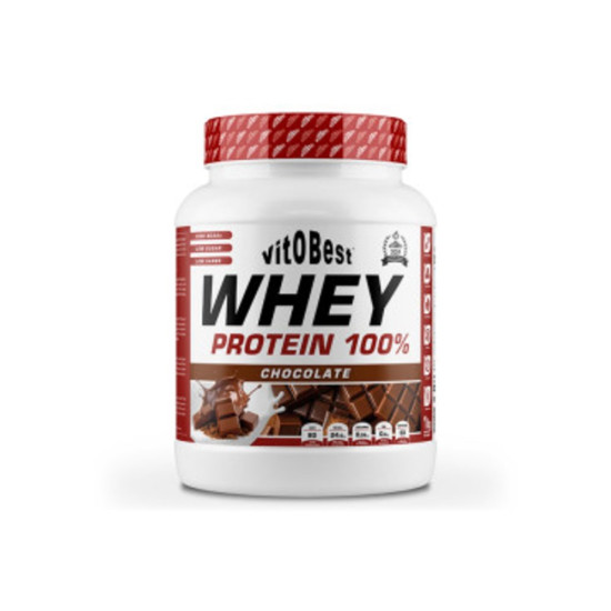 Whey Protein 100% Concentrat de Sèrum WPC 80 sabor Xocolata 1 kg Vitobest