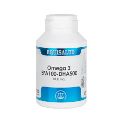Oméga 3 EPA100-DHA500 Huile de Poisson Concentrée 1000 mg 120 capsules molles Equisalud