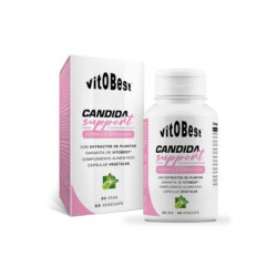 Candida Support Caprilat, Pau d'Arco, Orenga i Probiòtic 60 càpsules Vitobest