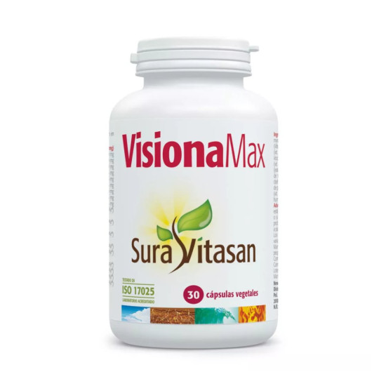 VisionaMax Mirtilo, Luteína, Zeaxantina, Vitaminas B y Zinc 30 cápsulas Sura Vitasan
